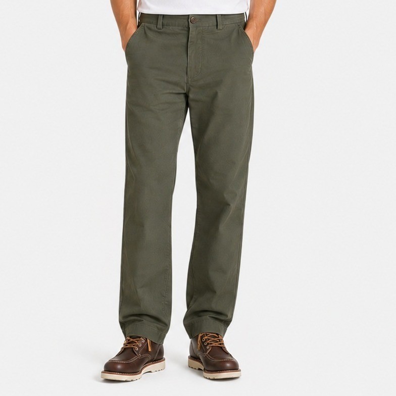 Brooks Brothers Milano Fit Chinos Mens 33×34 Olive Green Cotton Twill Pants
