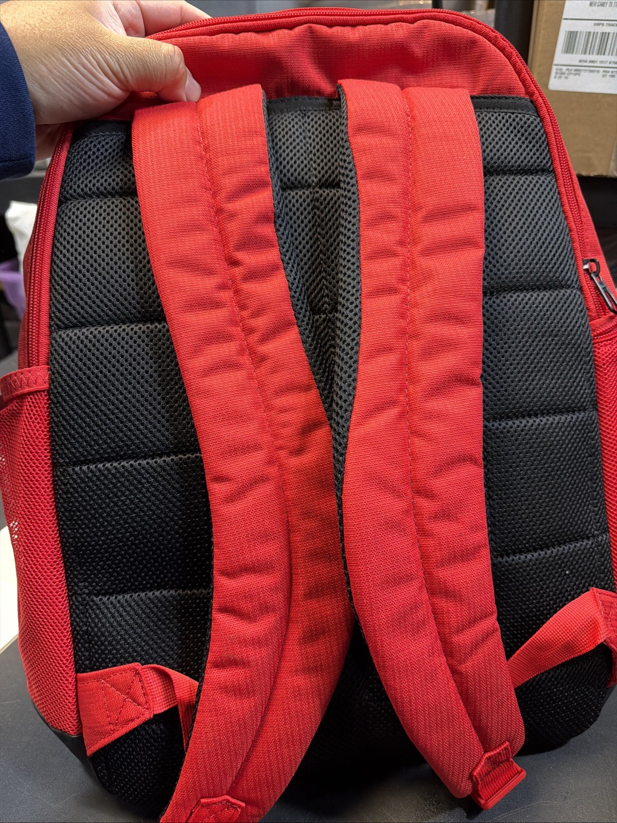 Nike Brasilia Medium School Gym Backpack Book Bag Red DH7709-657 New