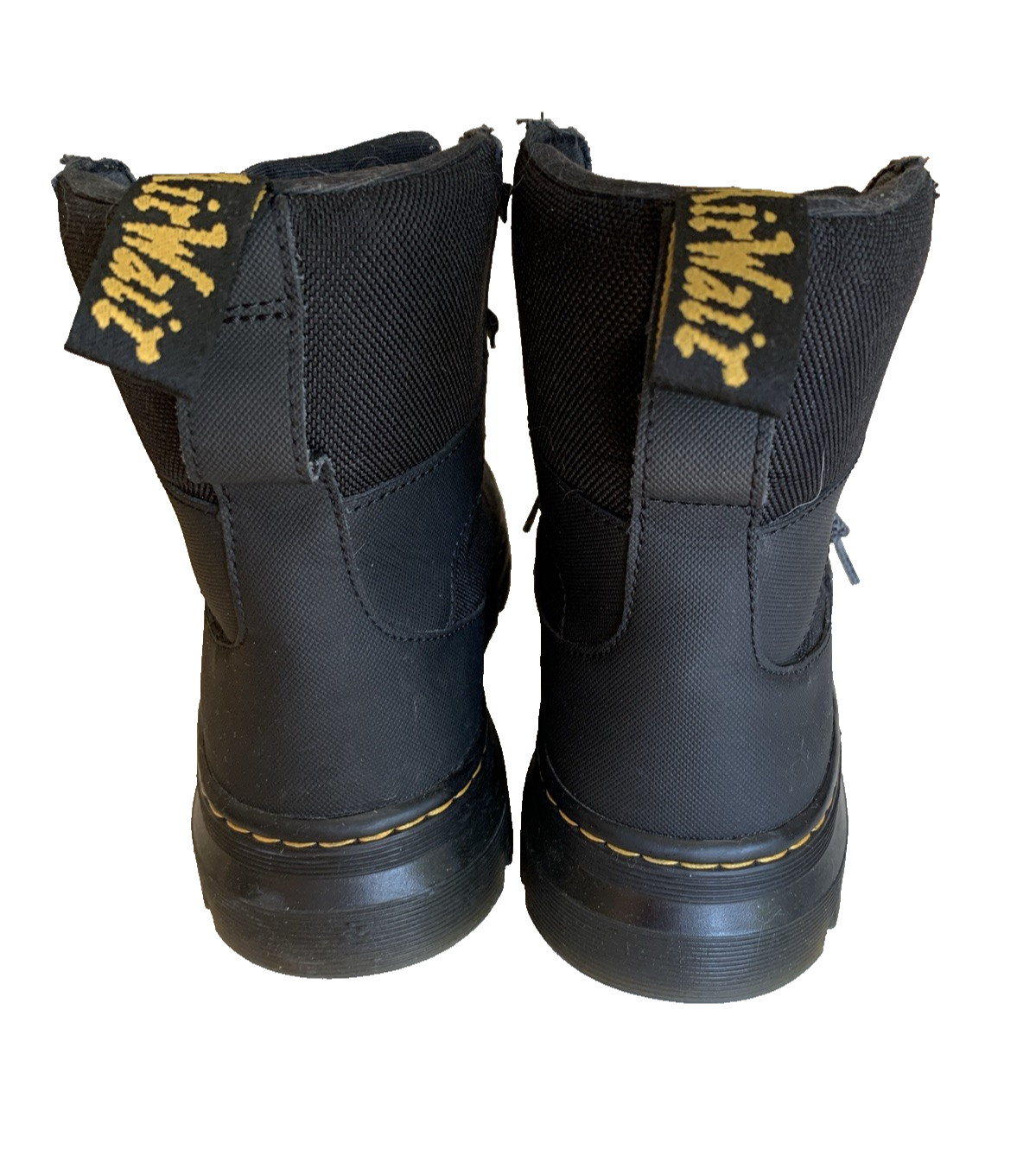 Dr Martens Black Canvas Ankle Boots, Size 39 EU – 7 men’s /8 women’s, EUC