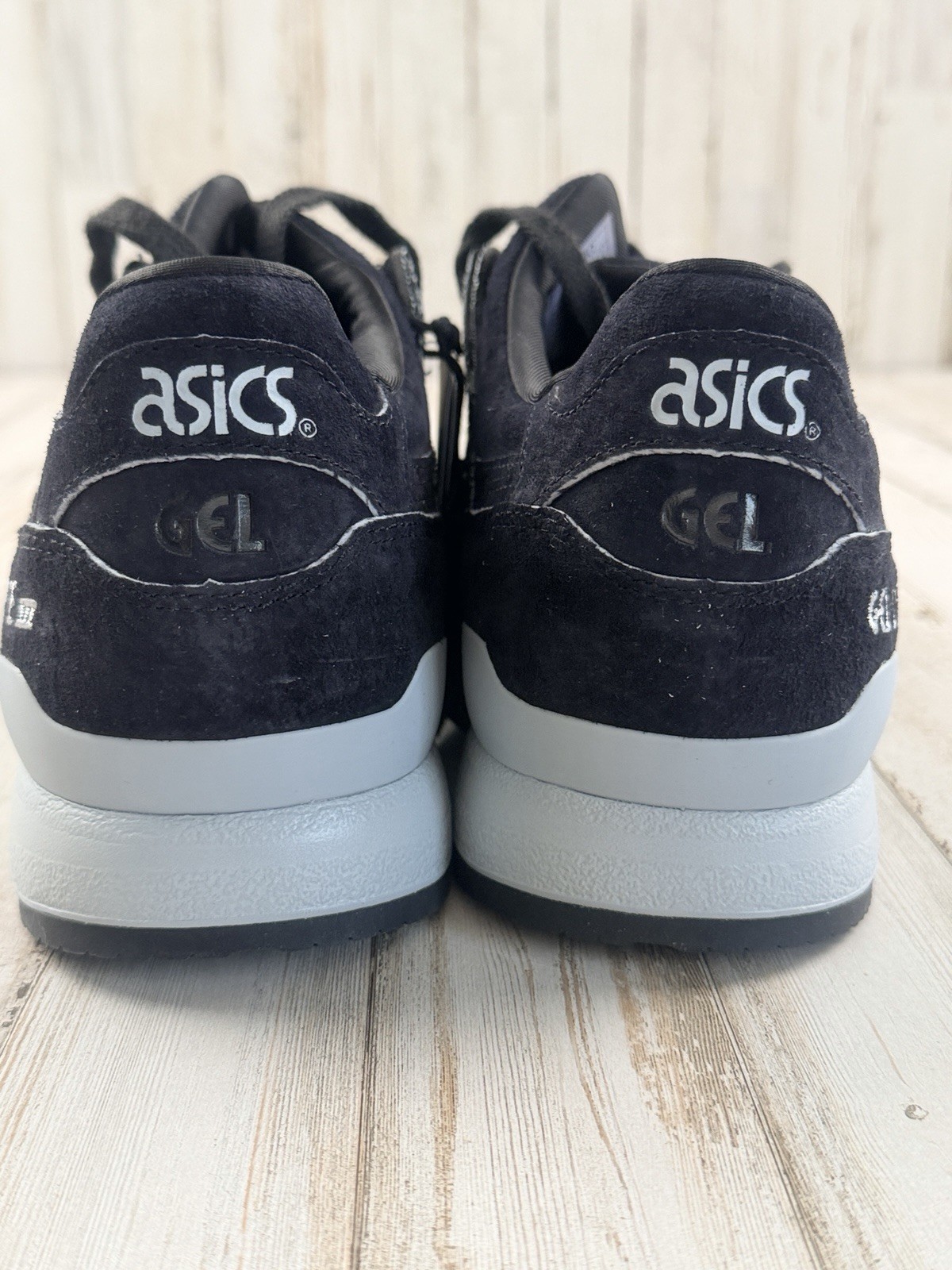 Asics Gel-Lyte III Made in Japan Black Denim Mid Grey H7ZNQ-9690 Size 8.5 NIB