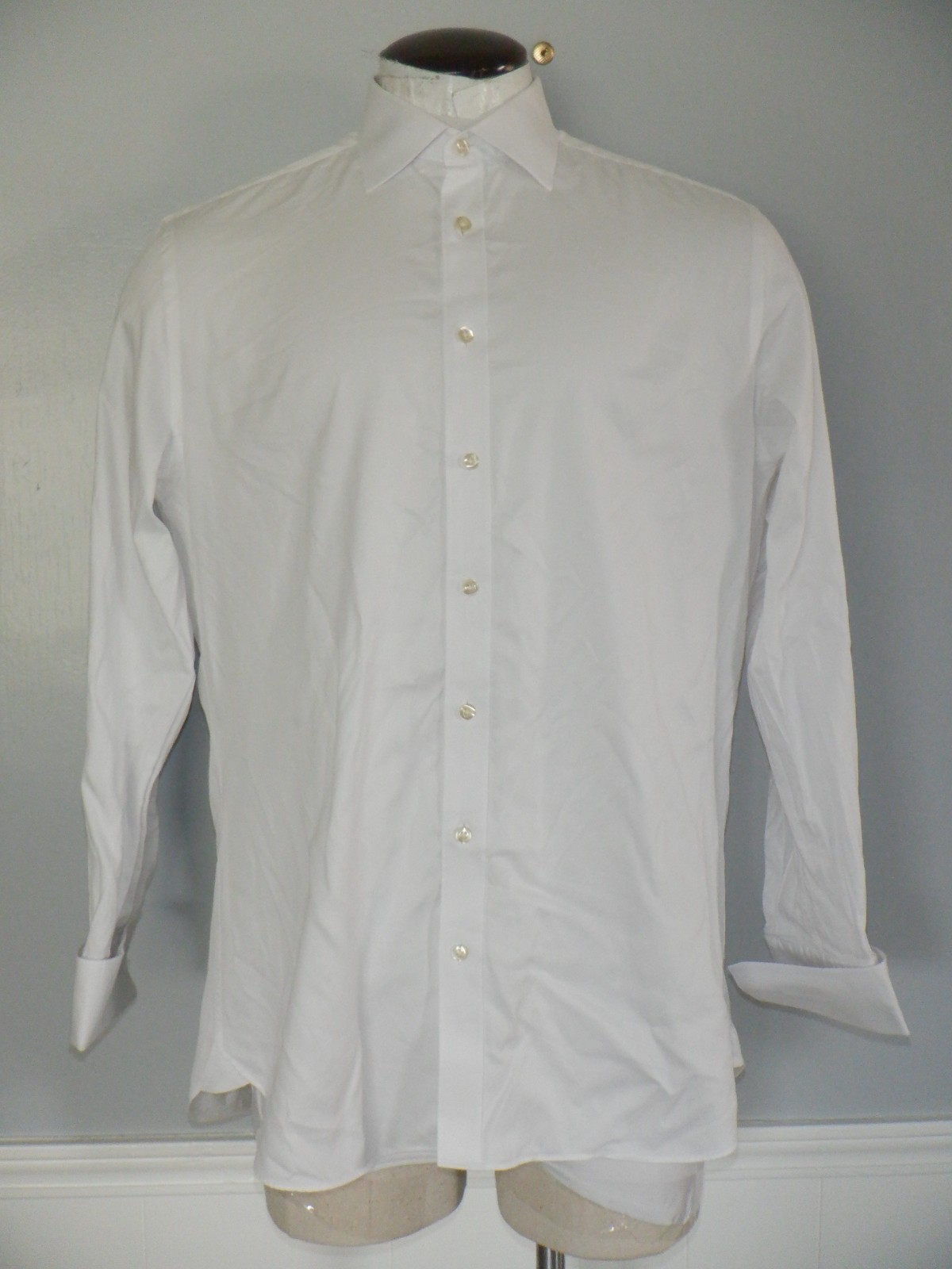 Men’s CHARLES TYRWHITT EGYPTIAN COTTON Sz 16-34 White French Cuff LS BF Shirt
