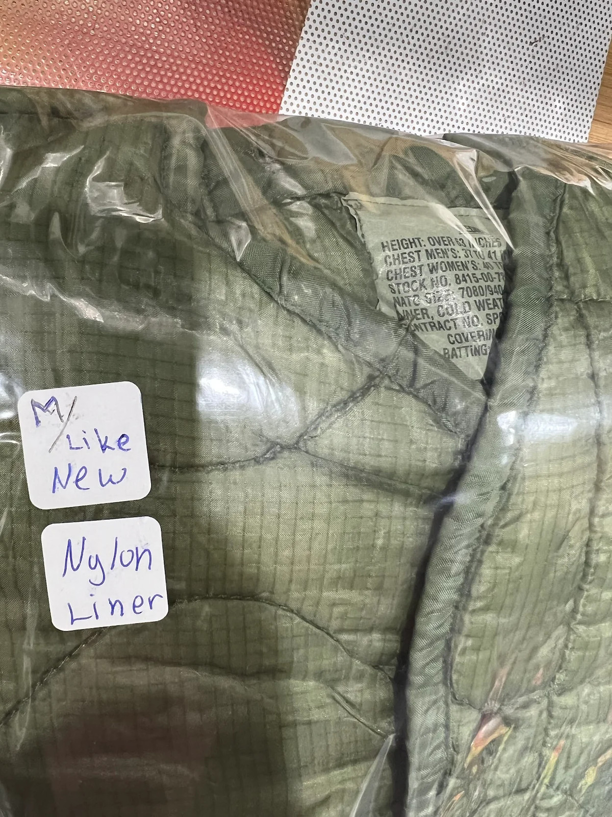 M65 Field Jacket Liner – Military Nylon Cold Weather Coat Insert