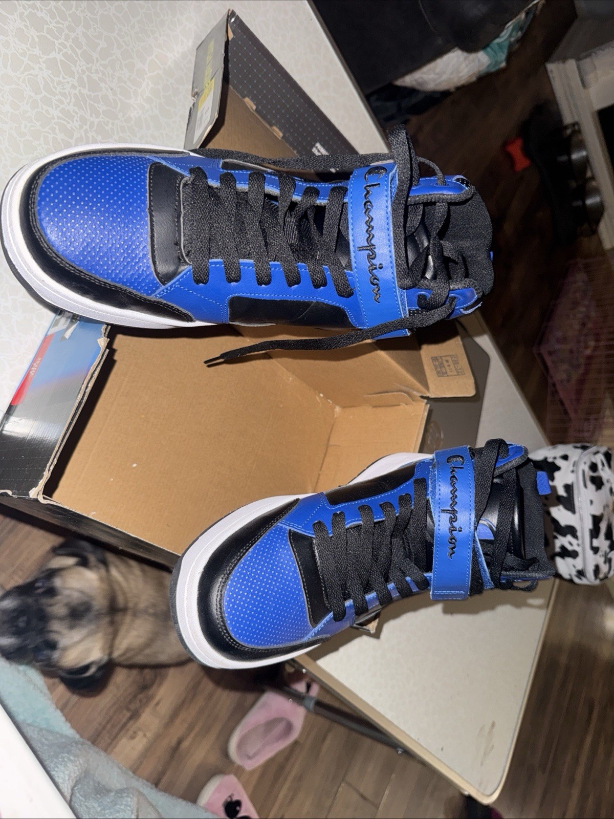 The Comfort Technology Men’s Blue Black Sneakers