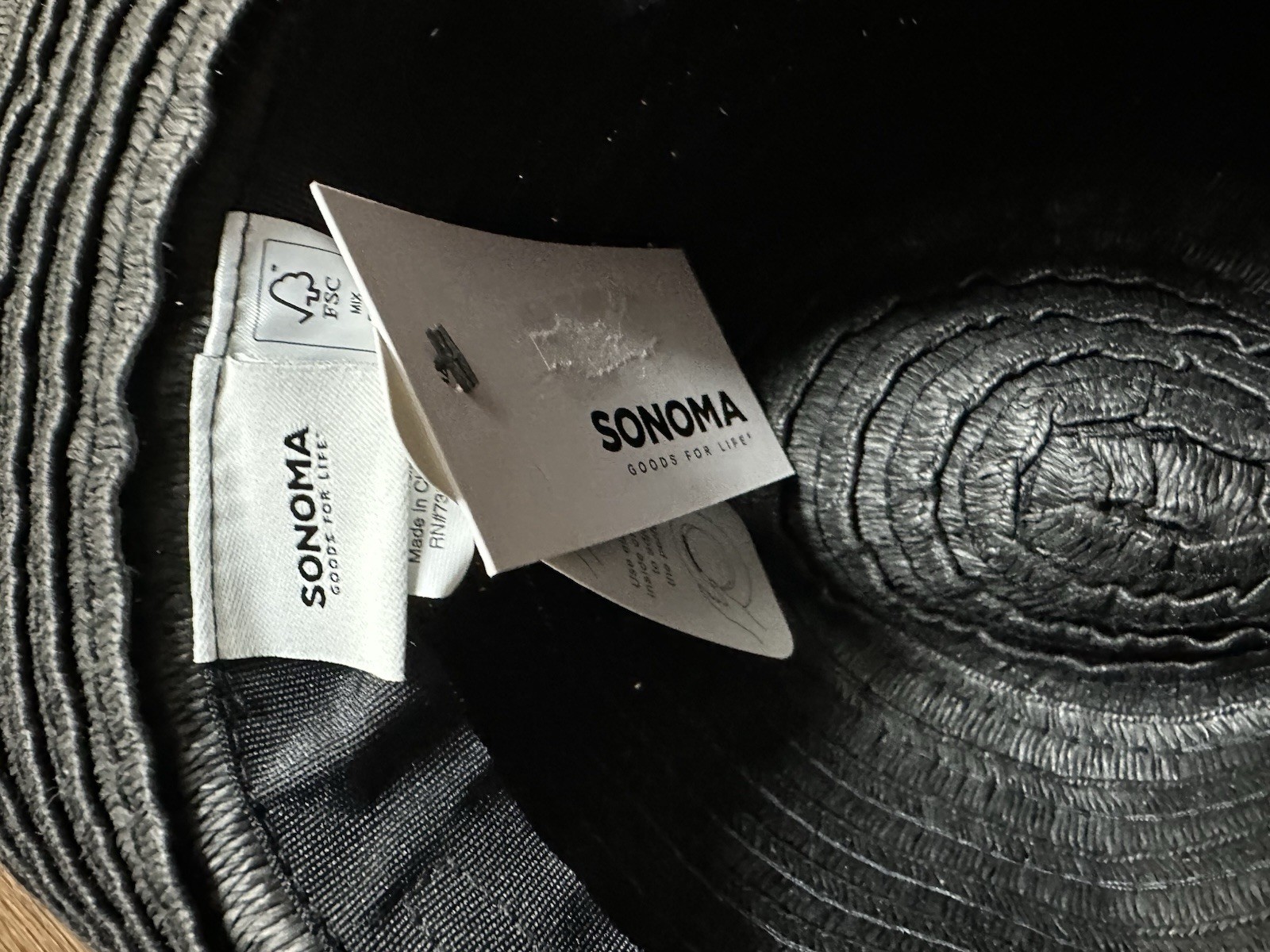 Women Fedora Hat Cap black Sonoma NWT