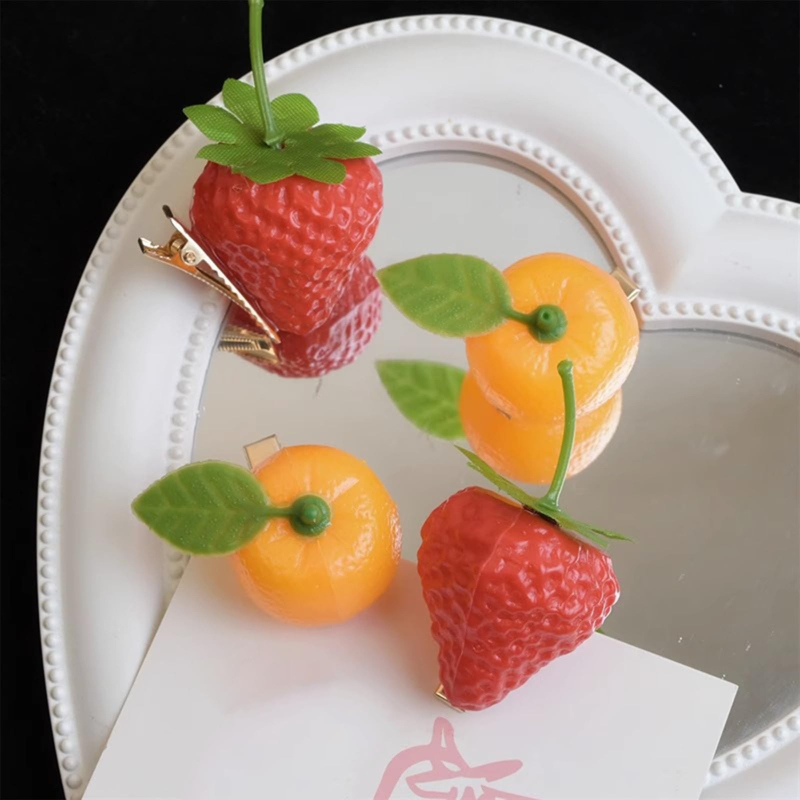10PCS strawberry accessories,strawberry hair 1 Count (Pack of 10), Strawberry