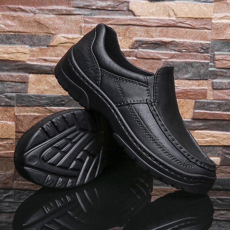 Men Slip On Wide Fit Lightweight Casual Non-slip Driving Boat Work Shoes Walking