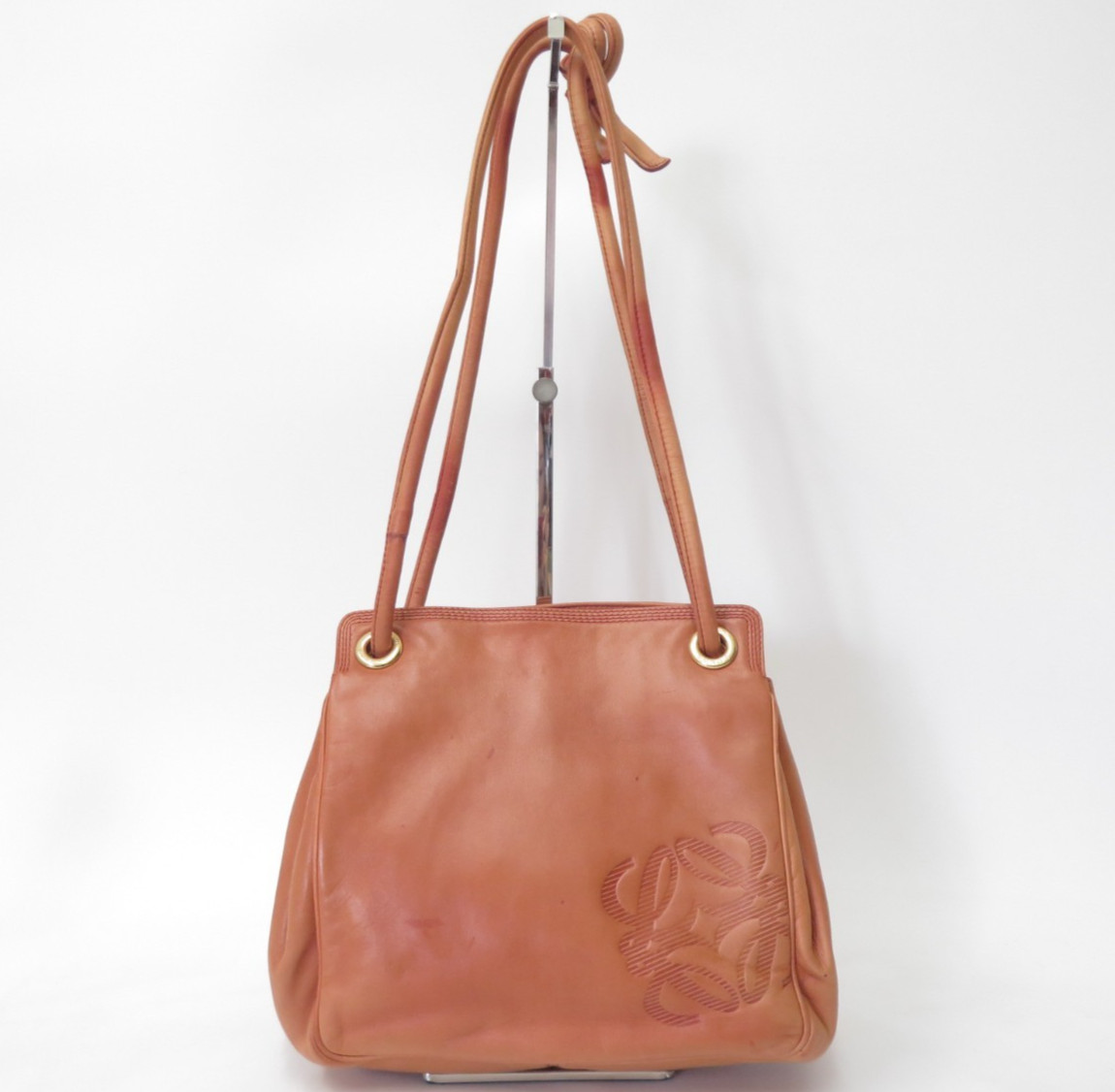 Authentic LOEWE Anagram Lambskin Nappa Leather Shoulder Bag S#53838