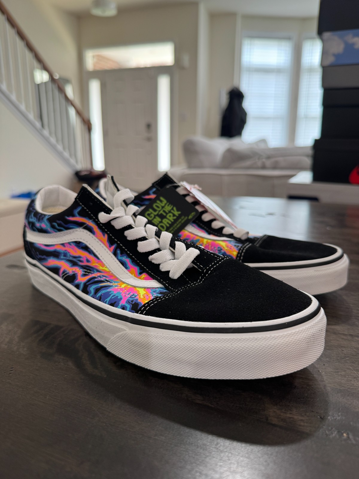 Vans Old skool ‘Electric flame’ Glow in the dark – SKU VN0A5KRFB03 Men size 13