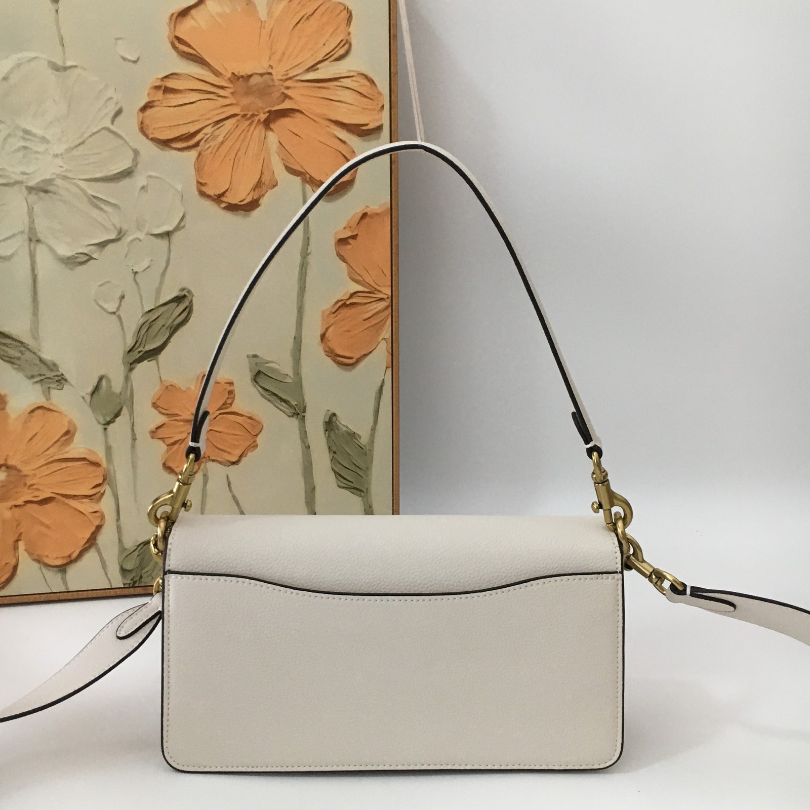 Coach Tabby Shoulder Bag 20 CM546 Chalk White Gold HW Outlet New Japan