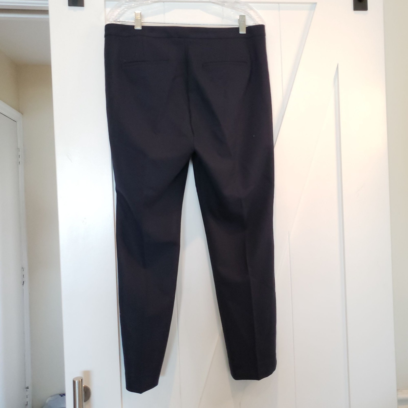 J. Crew Martie Pant in Navy Blue E0899 Rare Bi Stretch Wool Women’s 12