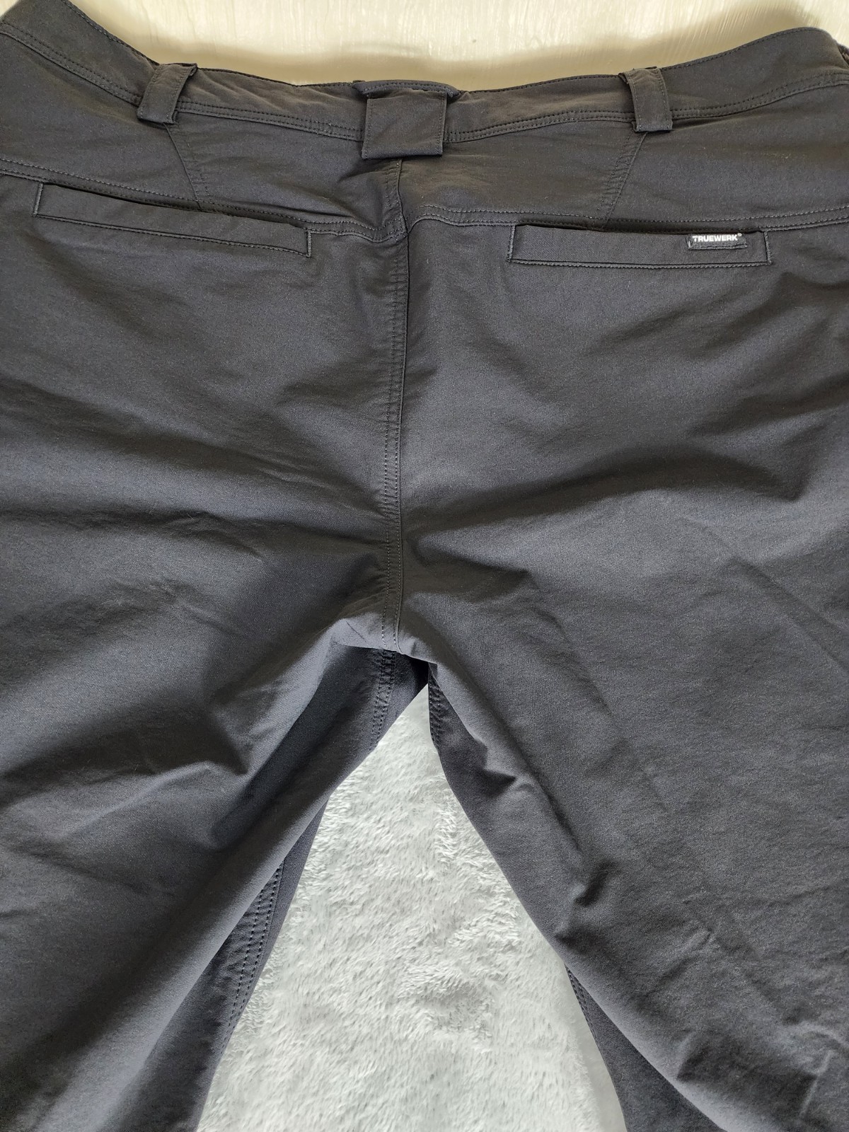 TRUEWERK T2 WerkPant Men’s Black Canvas Workwear Pants Regular Fit 44W