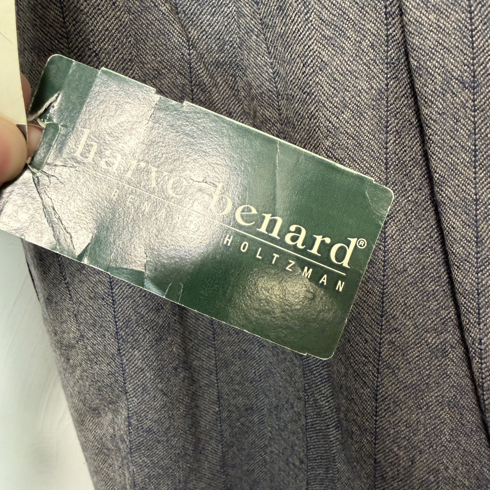Vintage NWT Harvé Benard by Benard Holtzman Men’s 100% Wool Pleated Slacks Sz 12
