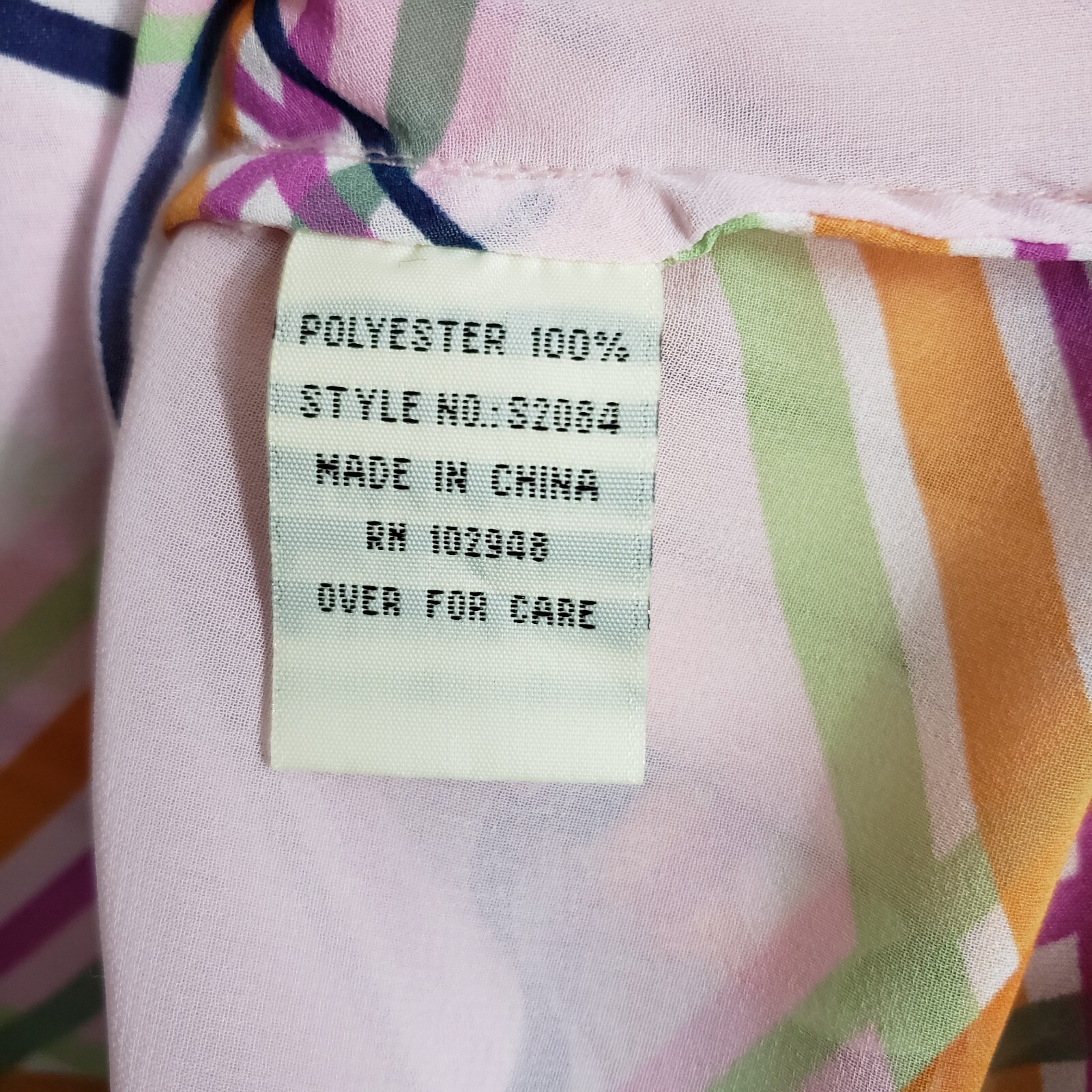 Tulle Womens Top Sz Medium Pink Orange Semi Sheer