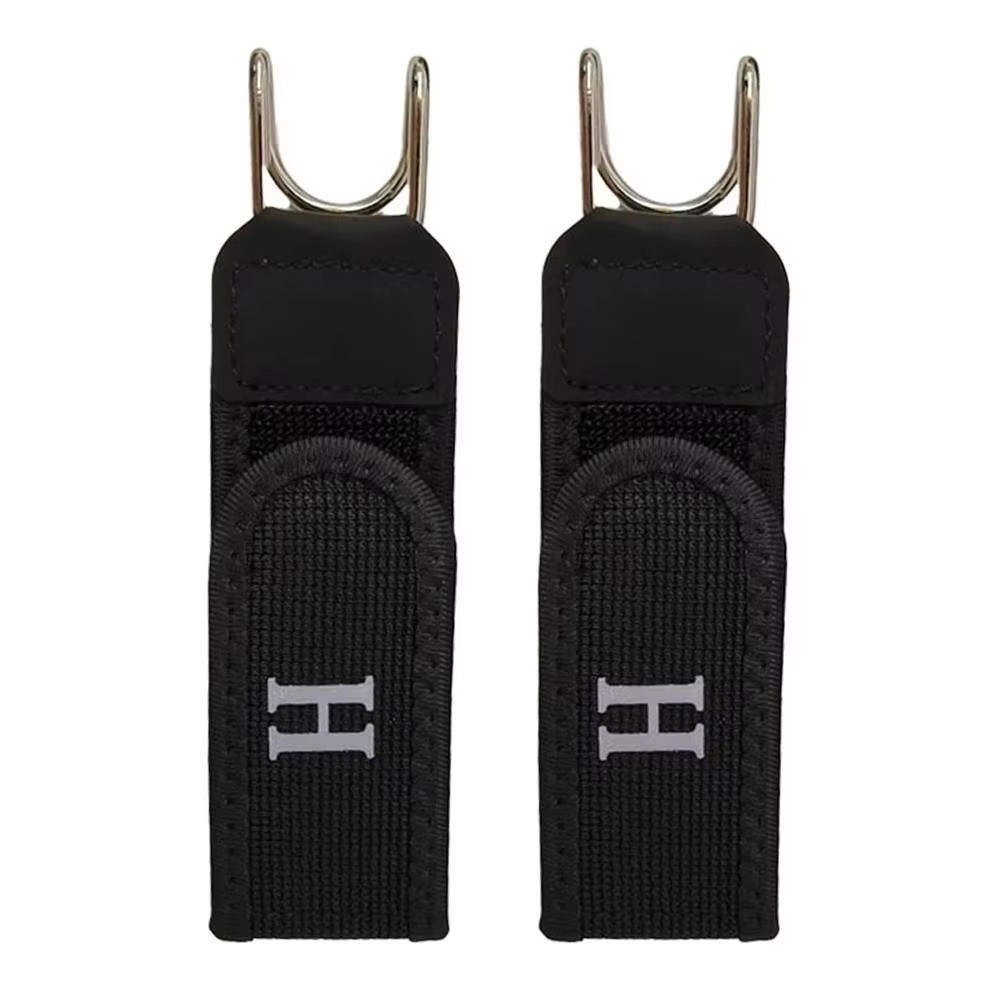 2PCS Tactical Metal Hook Elastic Belt Buckle-Less Invisible Waist Belt Closure