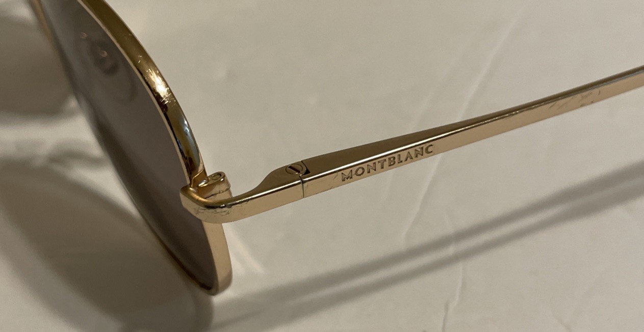 Montblanc Sunglasses Gold Havana Brown Polarized MB605S/S 28J 56 18 145
