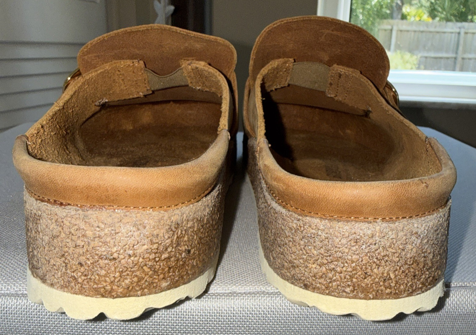 Birkenstock Buckley Cognac Brown Oiled Leather Clogs EU 38 Regular/Wide US 8 EUC