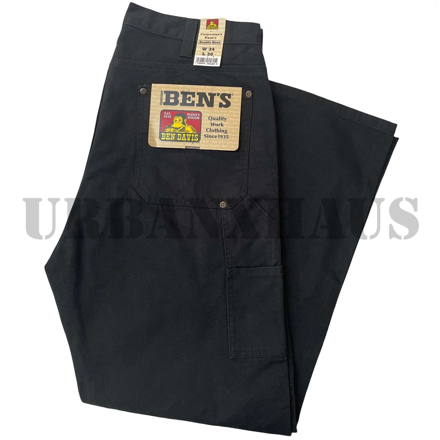 BEN DAVIS MEN’S CANVAS CARPENTER *DOUBLE KNEE PANTS (30 to 50)