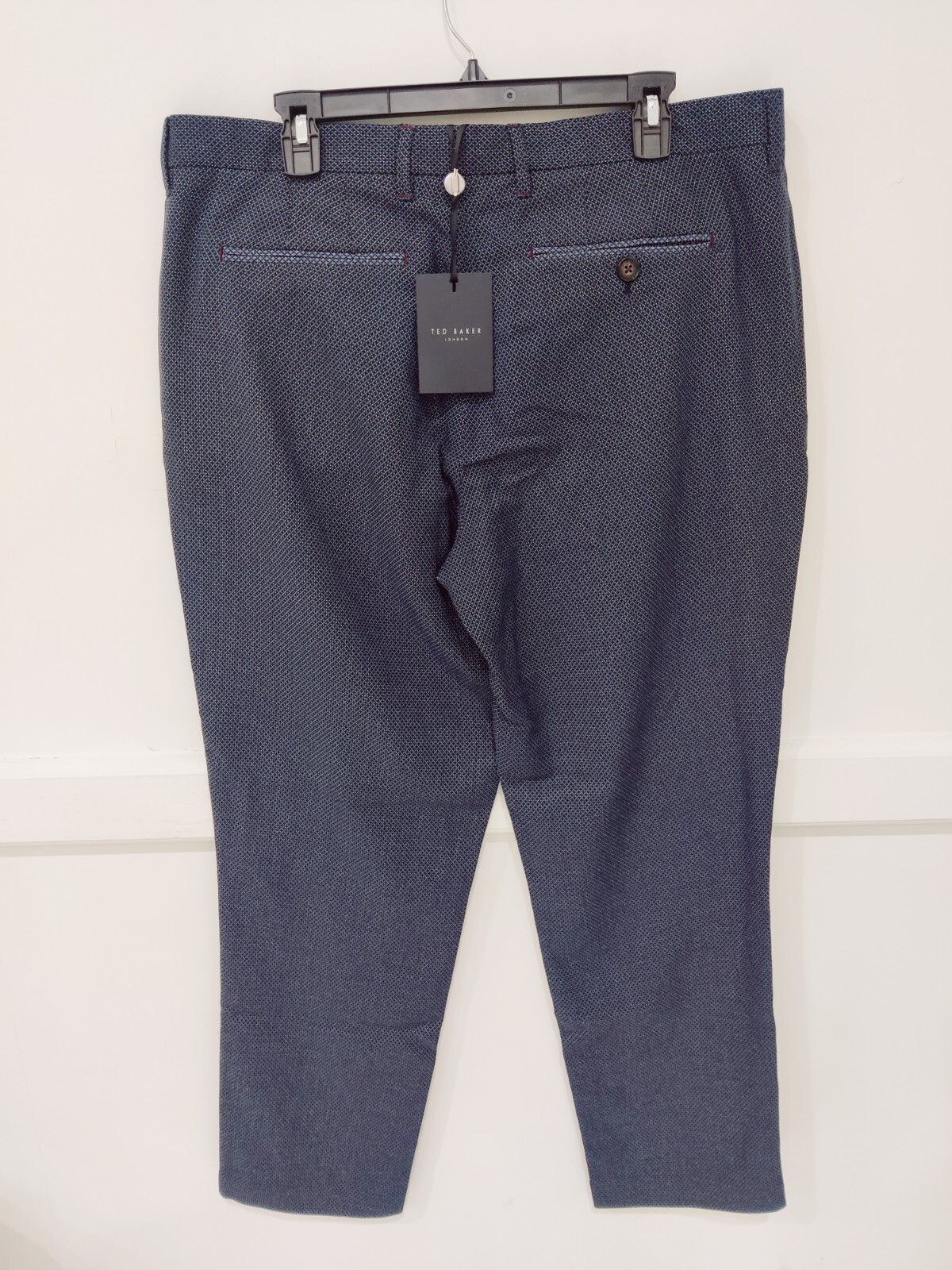 NWT Ted Baker London Men Semi Plain Trouser MUMTRO Pant Blue Size 28 $220 II300