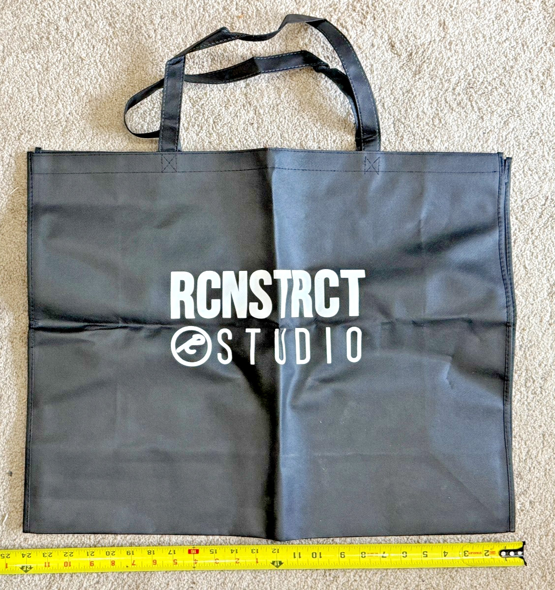 HUGE FUTURA 2000 LABORATORIES BLACK TOTE BAG POINTMAN FL NY LA GRAFFITI RCNSTRCT
