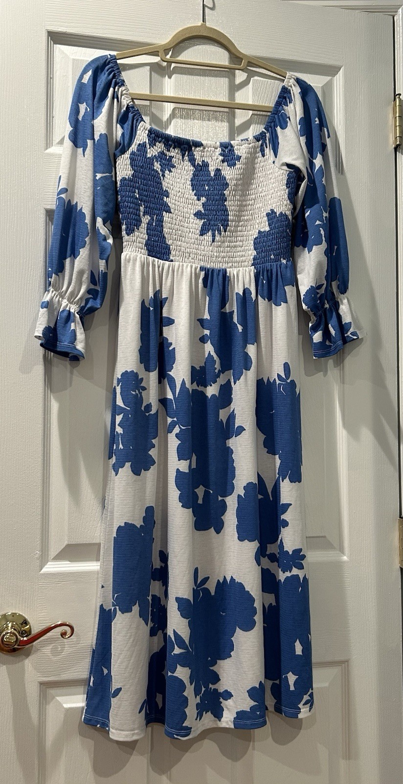 Sugar Lips Blue And White Floral Dress Size S