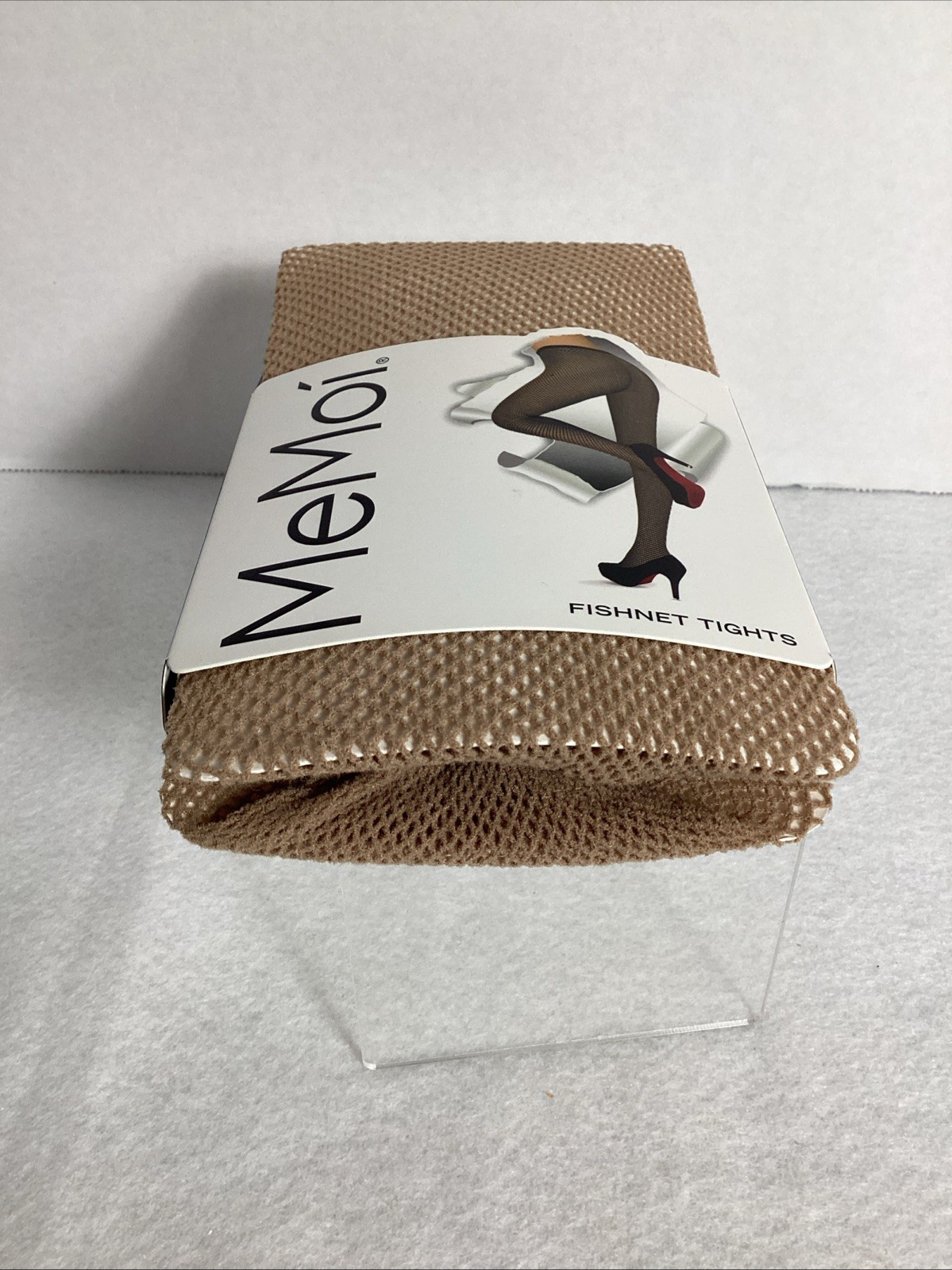 MeMoi Nude Fishnet Tights Size XL 92% Nylon 8% Spandex NEW