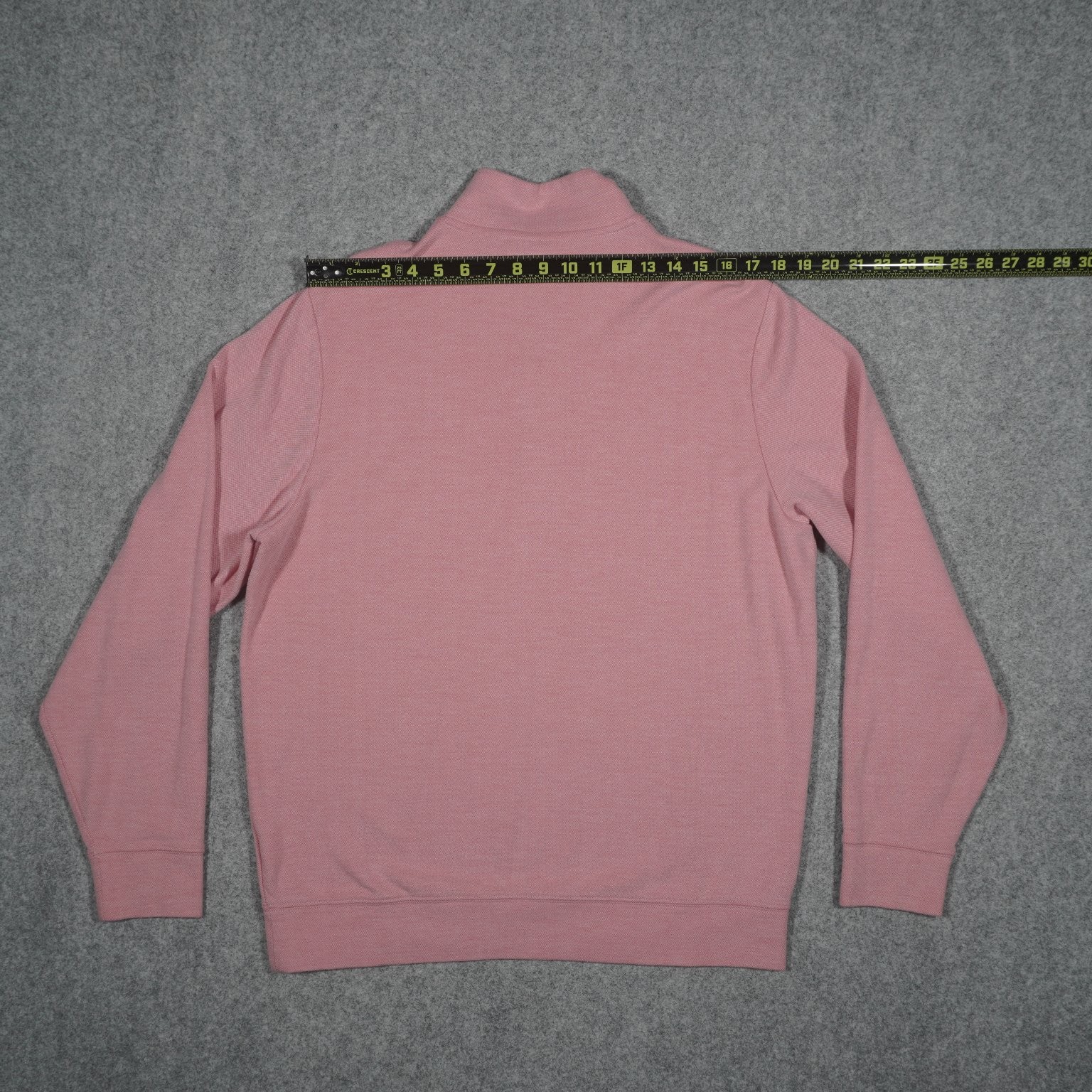 Vineyard Vines Quarter-Zip Sweatshirt Men’s Pink L Cotton Blend Pullover