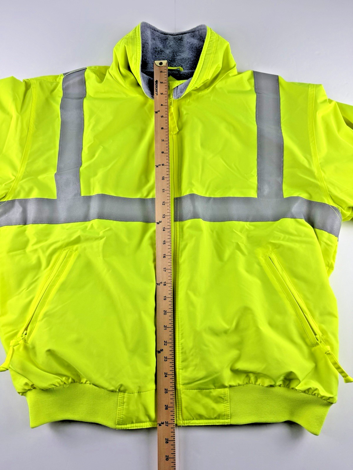 Port Authority SRJ754 Hi Vis Safety Jacket XL Yellow Reflective Insulated Coat