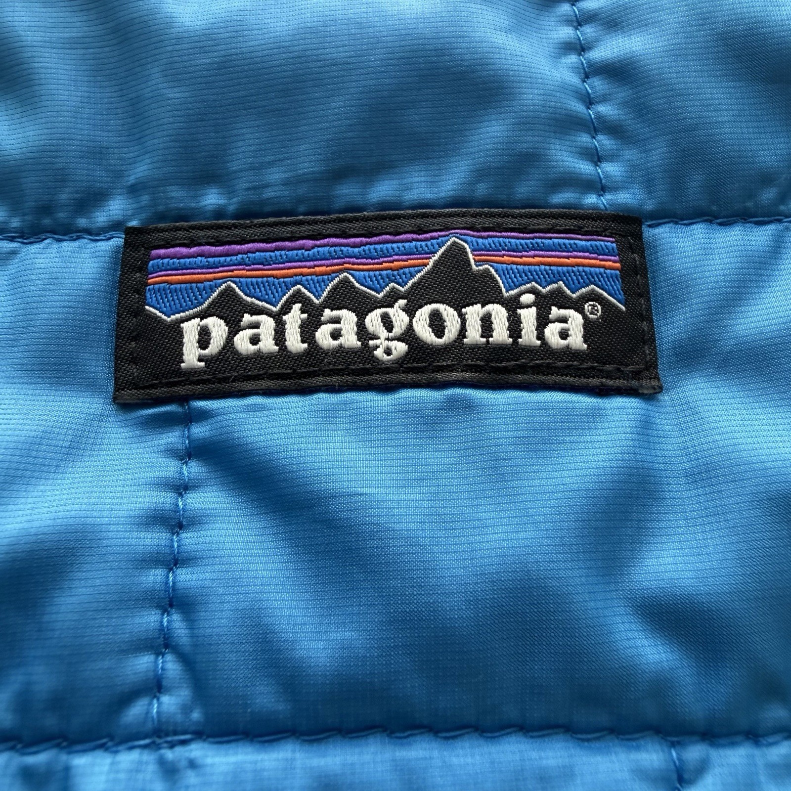 Patagonia Nano Puff Jacket Men’s Quilted Large Blue Full Zip Outdoor 84211