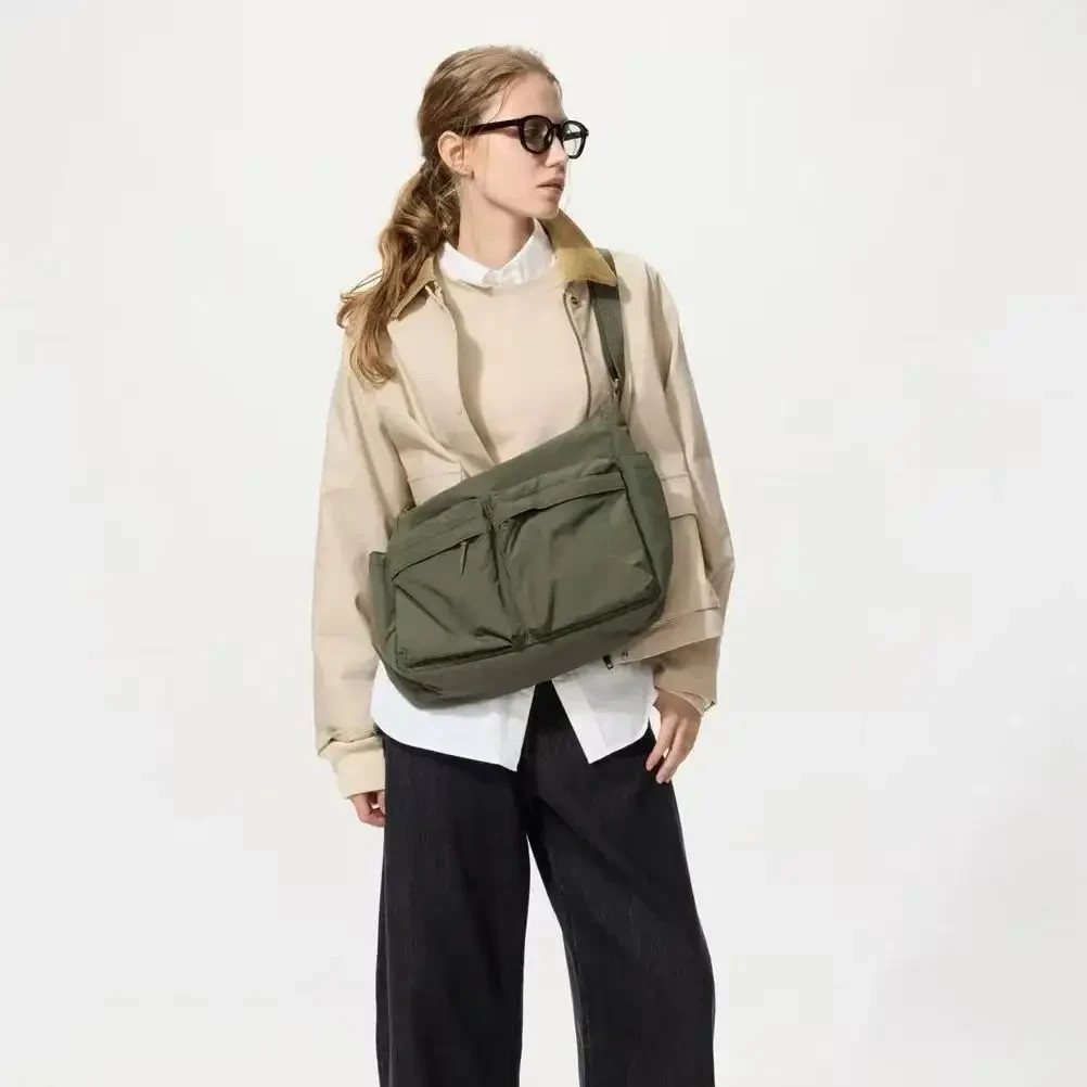 Uniqlo Multi Pocket Shoulder Bag 2 Colors Handbag For Men Messenger Bag