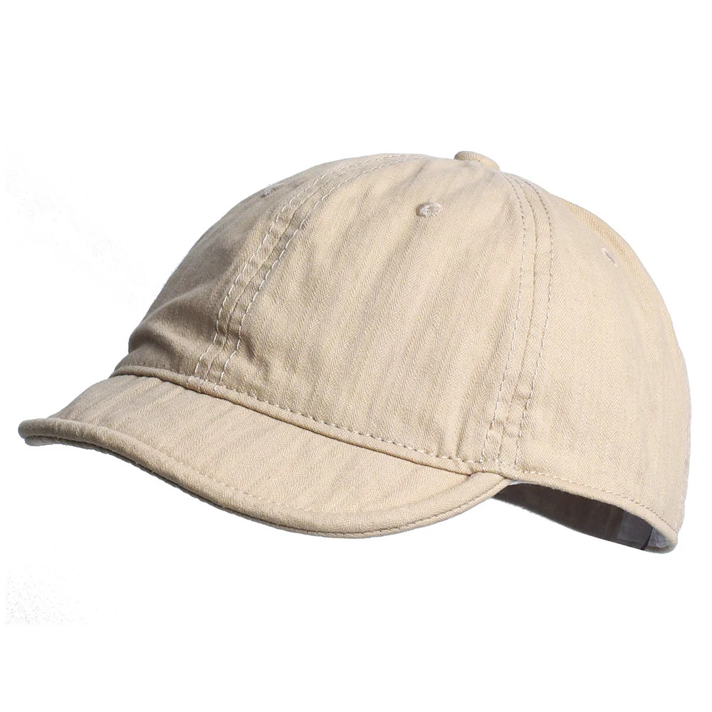 Cotton Vintage Baseball Cap Unisex Short Brim Adjustable Casual Daily Hat