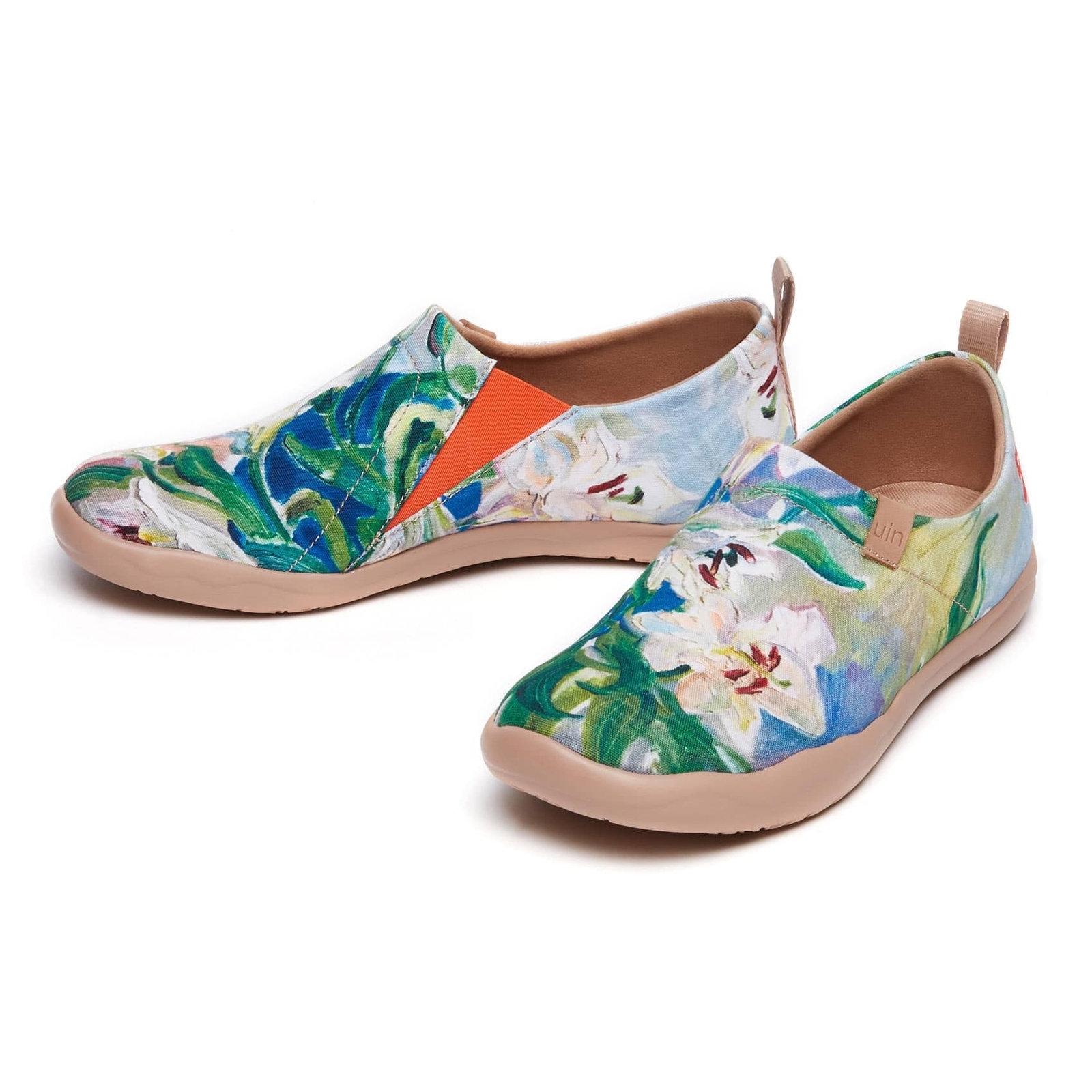 Women Size 5-12 UIN Slip On Shoes Canvas Comfortable Loafers “Yawning Lily”