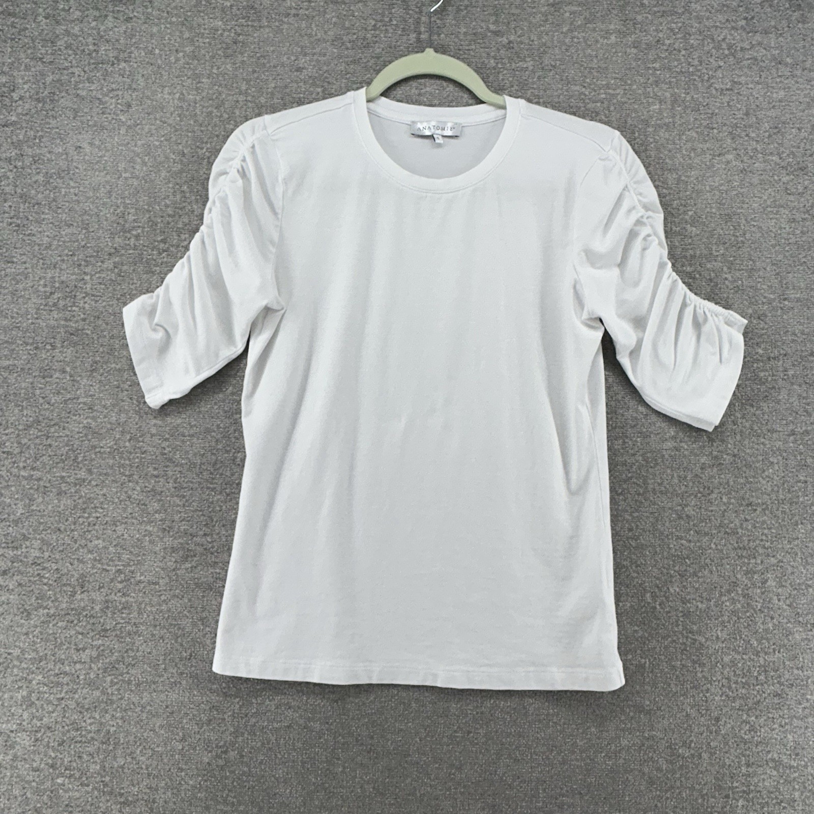 Anatomie Top Women Size Small White Casual Pima Cotton Summer