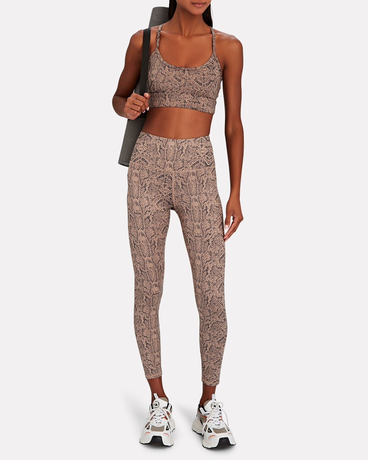 Varley Century 2.0 Printed Legging Beige Snake Print Size Large