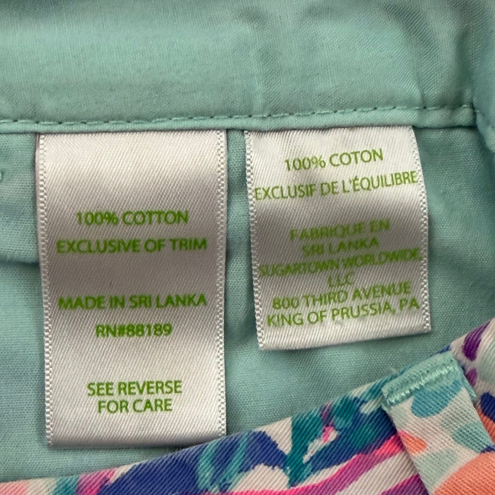 Lilly Pulitzer Callan Shorts Women 0 Multicolor Jellies Be Jammin Fish Print 5″