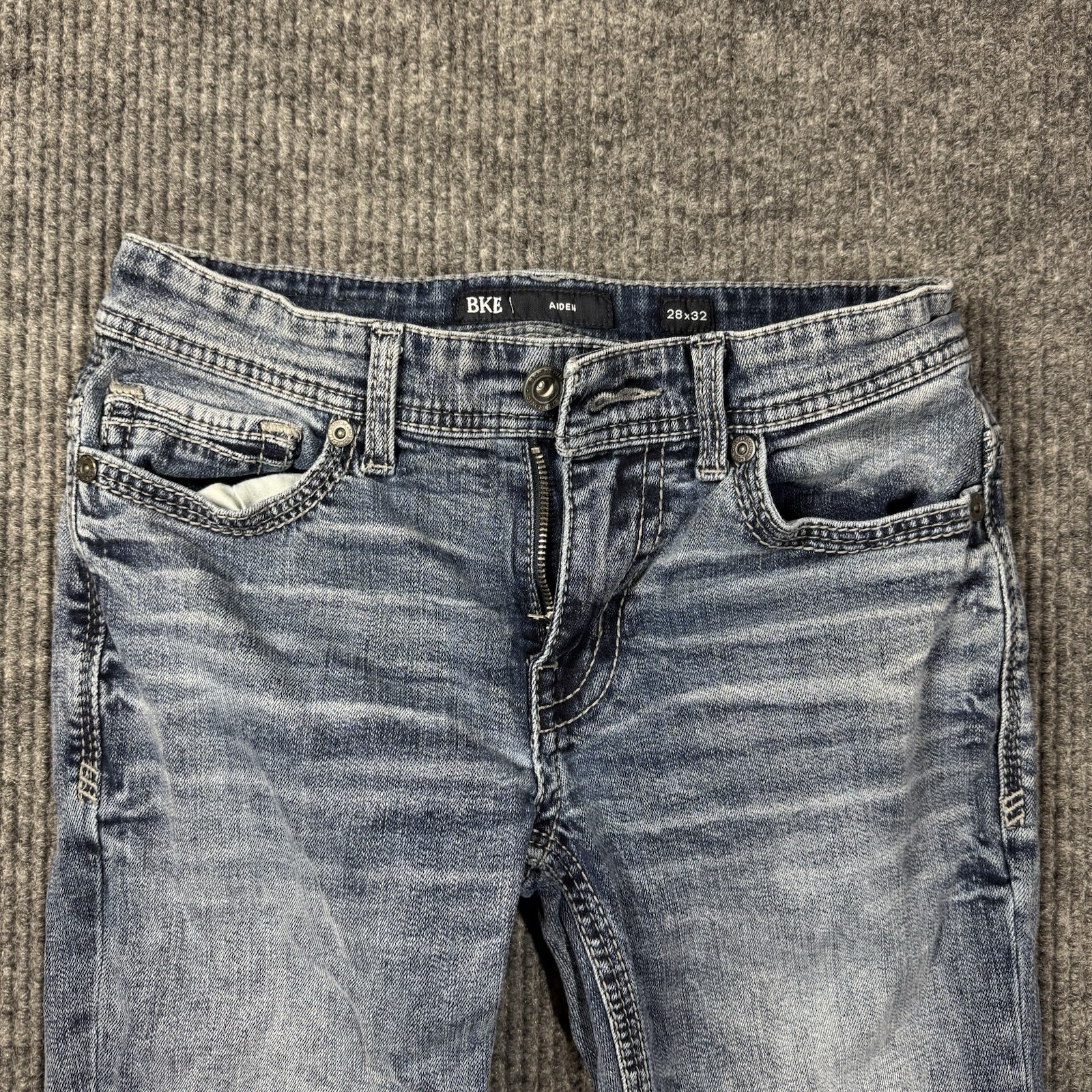 BKE Aiden Jeans Mens 28×32 Blue Straight Leg Stretch Denim Medium Wash Repreve