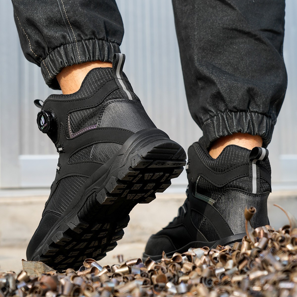 Mens Indestructible Work Boots Steel Toe Safety Shoes Waterproof Non Slip Boots