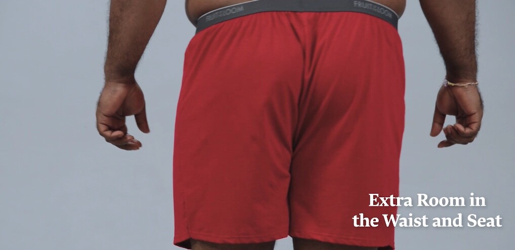 3 or 6 Fruit of the Loom Big Men’s Cotton Stretch Knit Boxer 2XB-5XB