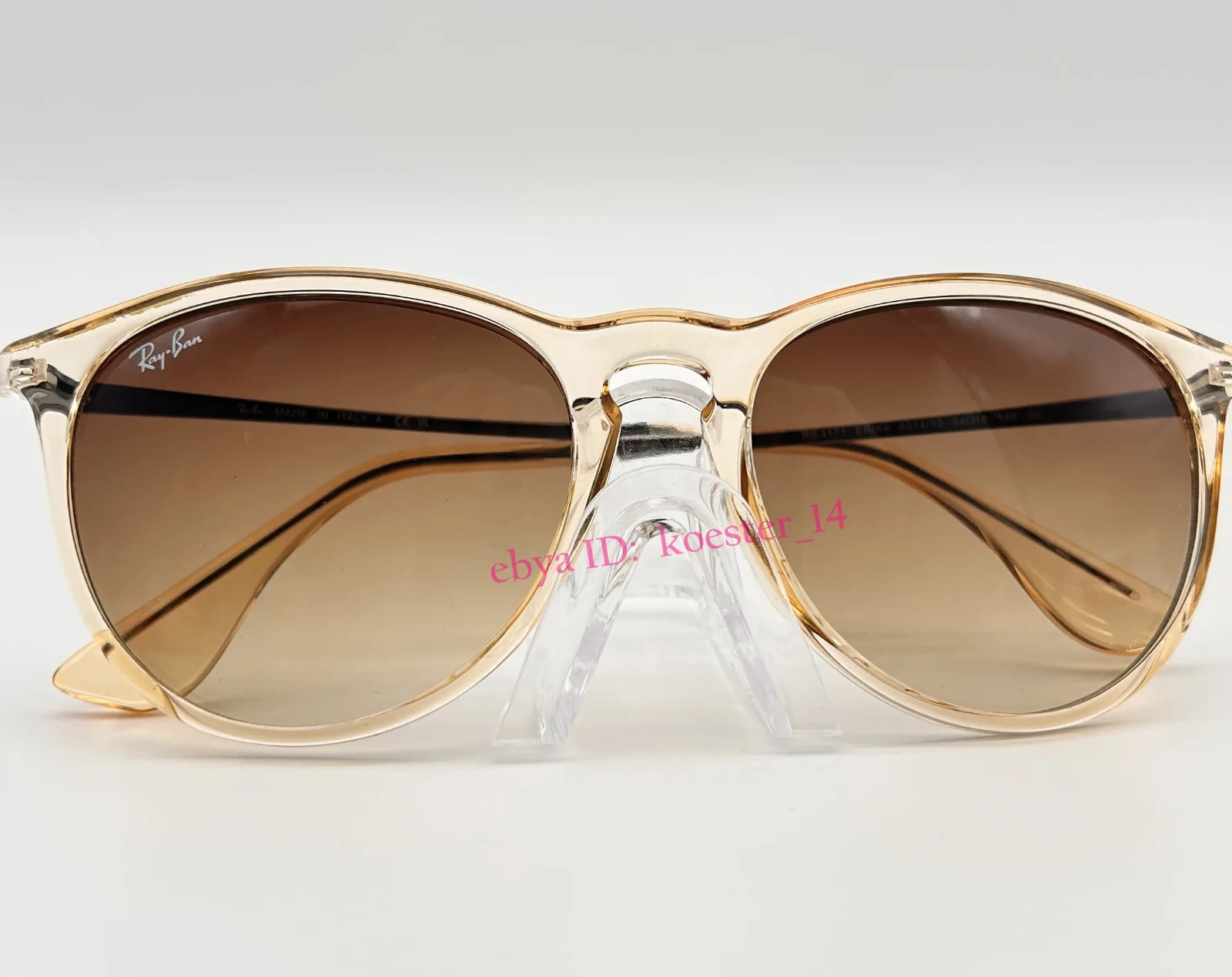 *New* Ray-Ban Erika RB4171 Sunglasses Brown Frame Gradient Lens UV400