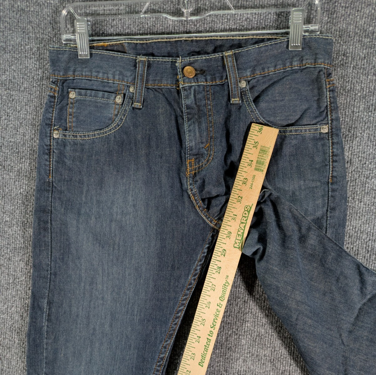 Levis 527 Slim Bootcut Jeans Mens 29×30 Medium Wash Blue Denim Low Rise Cowboy