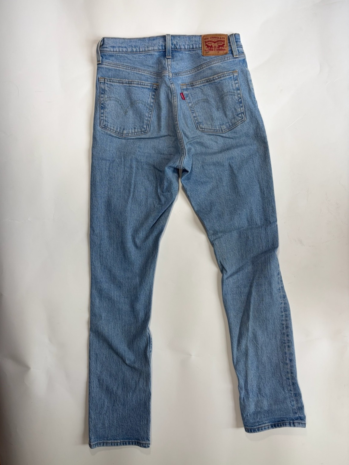 Levi’s Premium 501 High Rise Button Fly Straight Leg Jeans Sz 28×32 Light Wash