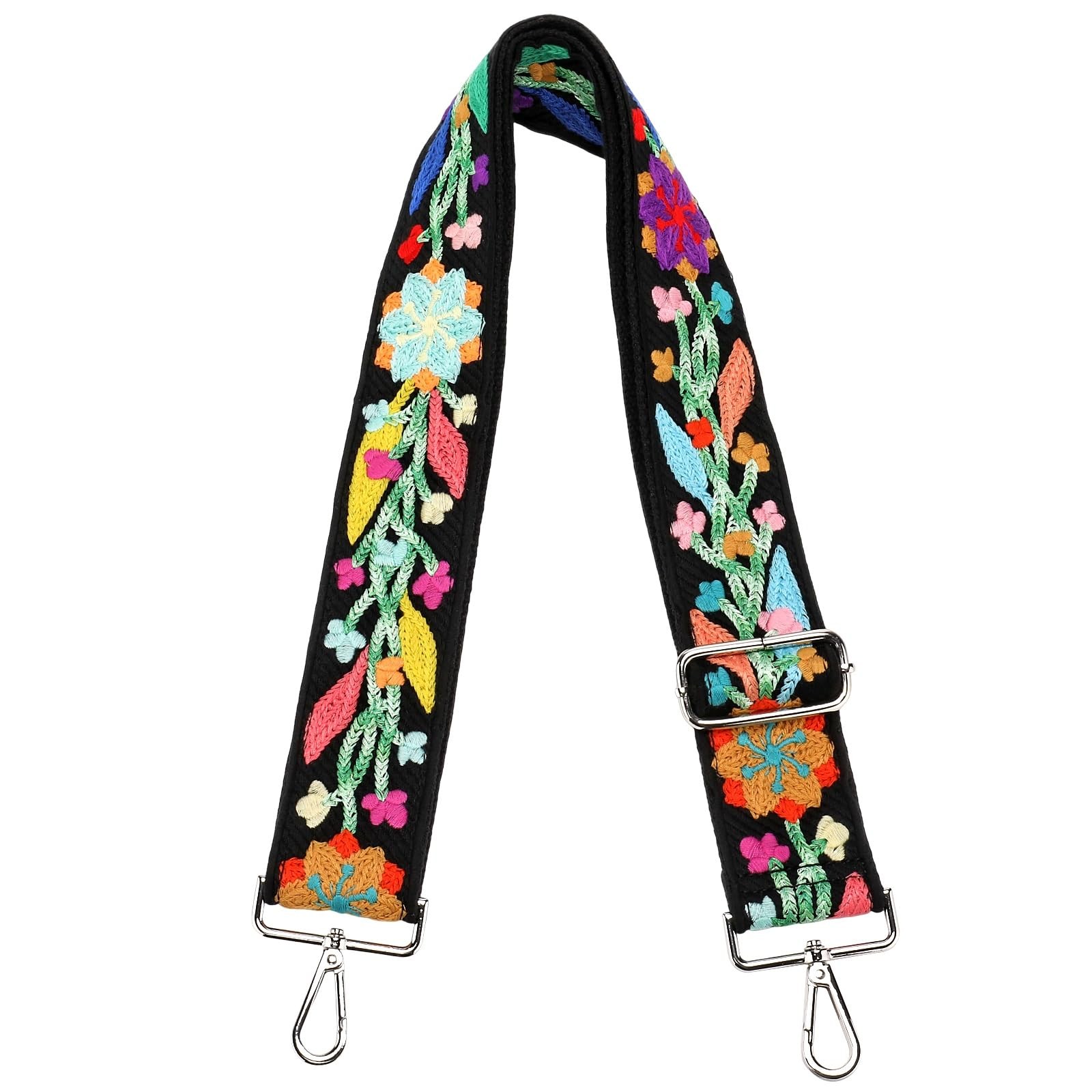 Crochet Flower Purse Strap Knit Wide Replacement Crossbody Shoulder Strap Bag