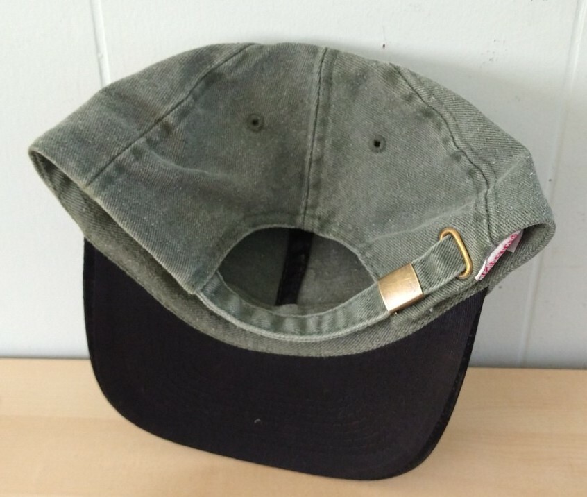 New Unworn Hat Blank Cap Strapback Dad two tone green black relaxed Faded