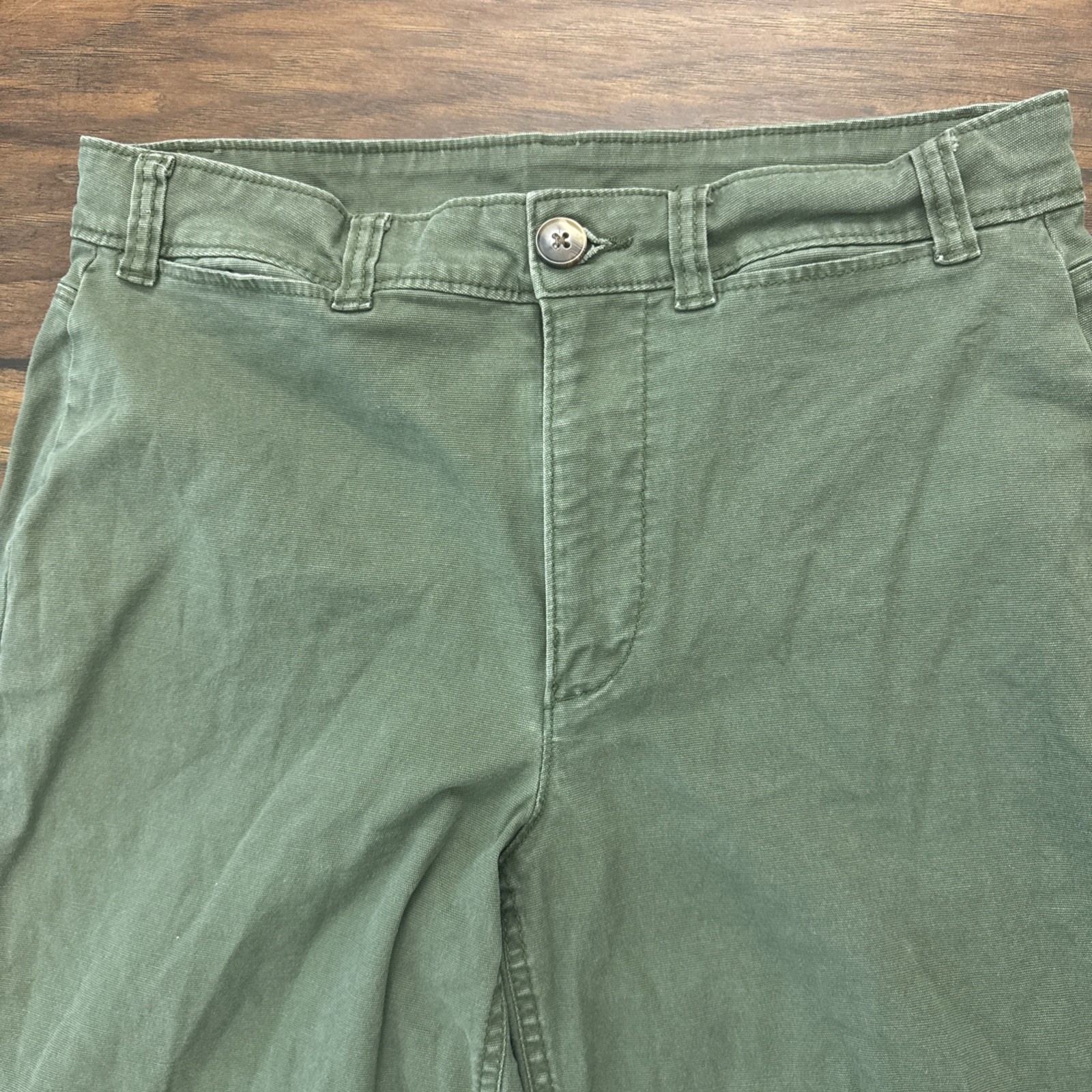 Old Navy Extra High-Rise Baggy Wide Leg Jeans Womens 4 Petite (28×25) Green