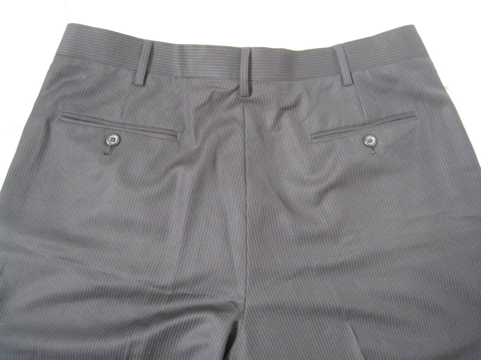 Merona Pleated Dress Pants Men’s Size 36X31 Black Striped