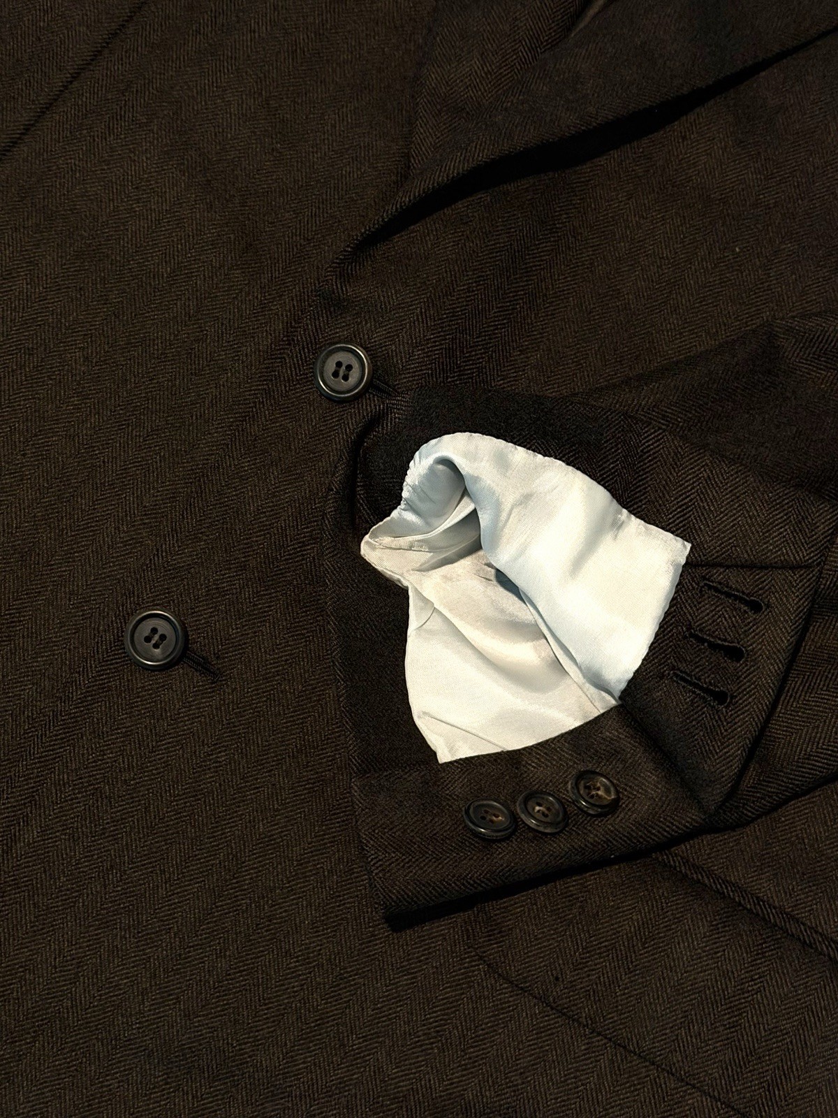 Bespoke $6895 BRIONI Pure Cashmere Traiano Brown Herringbone Jacket Blazer 44