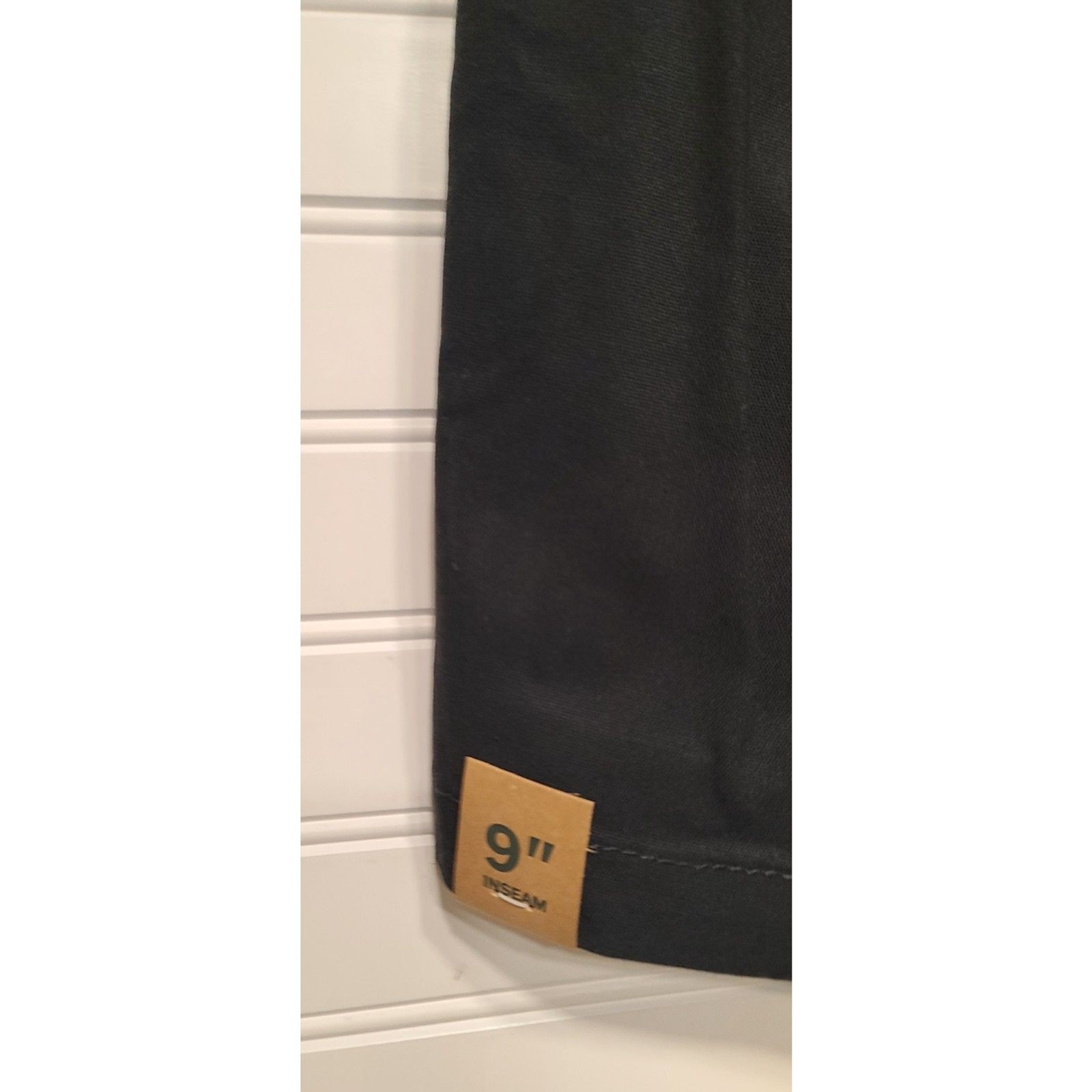 Brahma Mens Black Canvas 9 inch Relaxed Fit Canvas Shorts Size 34 NWT