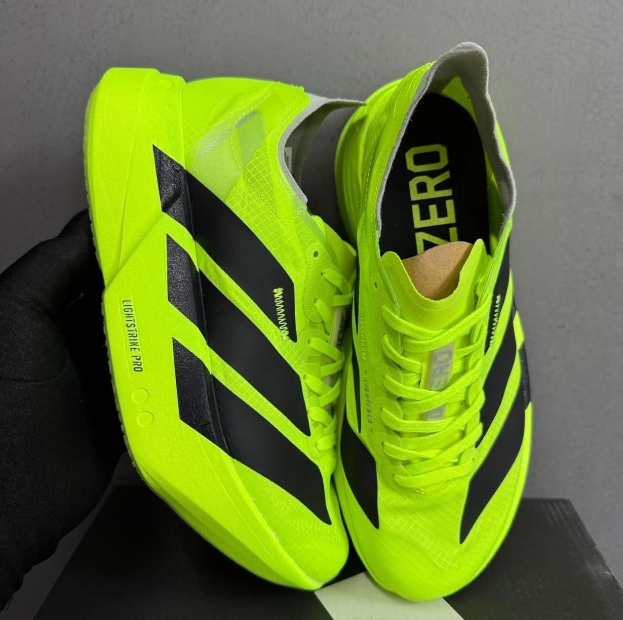 adidas Adizero Adios Pro 4 Men’s Green Running Shoes US size