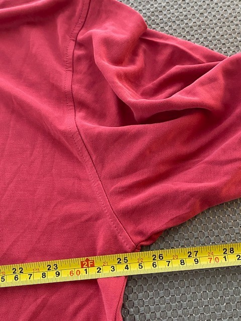 Vintage Burma Bibas Mens XL Red Knit Shirt Made In Korea Rayon Blend 90s