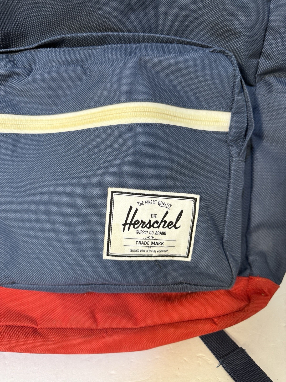 Herschel Pop Quiz Backpack Navy/Red/Cream NWOT