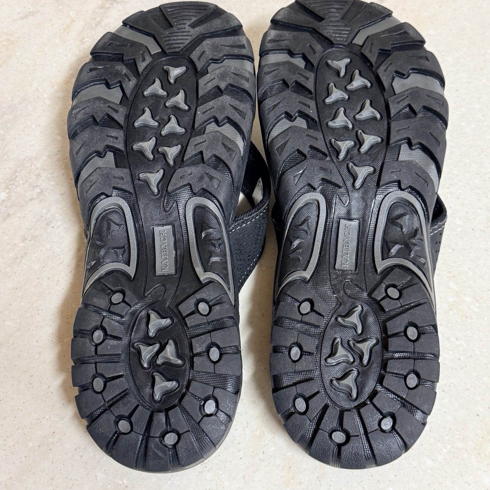 Kaiback Outdoor Sandals Men’s 11 Beach & Sport Flip Flop with Tough Tread Black